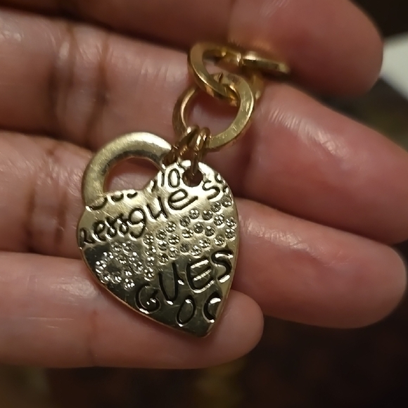 Gold Heart Charm Bracelet by Guess - Picture 2 of 3